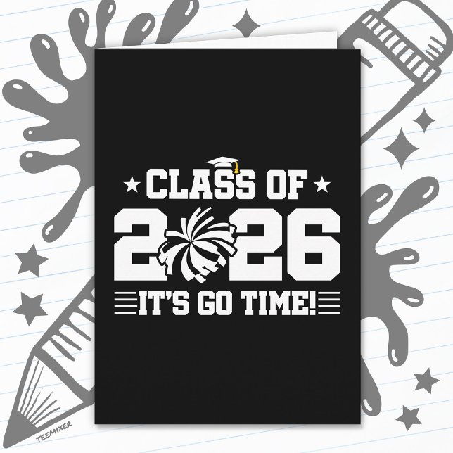 Klass 2026 Cheer Examen Det är dags Citat Kort (Skapare uppladdad)