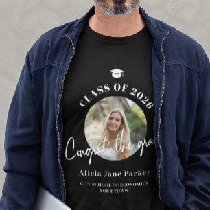 Klass 2026 foto grattis till examen examen t shirt