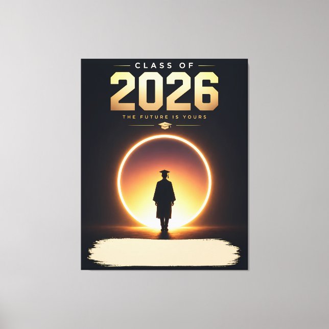 Klass 2026 Framtiden Är Din Anpassat Namn Canvastryck (Framsida)
