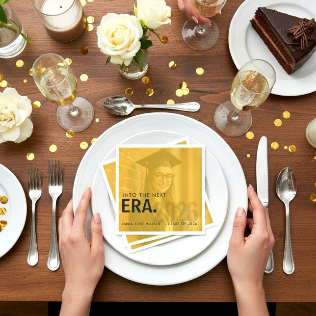 Klass 2026 Golden Photo Pappersservett (Skapare uppladdad)