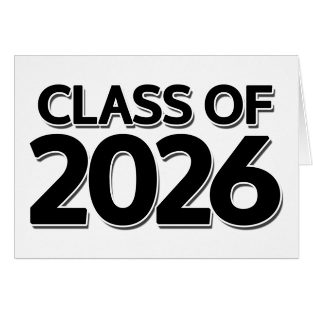 Klass 2026 hälsningskort (Framsidan Horizontal)