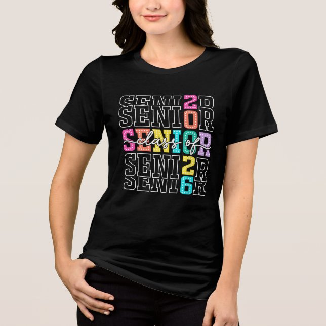 Klass 2026: Högre 2026 Studenten Student 2026 T Shirt (Framsida)