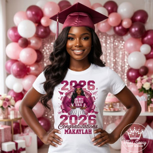 Klass 2026 I Min Examenstid Svart Tjej Examen T Shirt