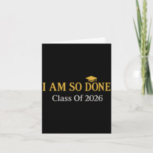 Klass 2026 jag är så klar examen kort