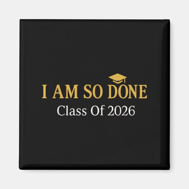 Klass 2026 jag är så klar med examen  magnet (Framsidan)