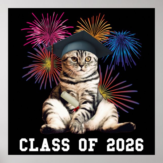 Klass 2026 kattälskare poster (Framsidan)