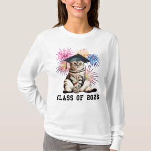 Klass 2026 kattälskare t shirt