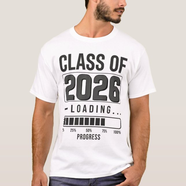 Klass 2026 Lastar T-Shirt | Examen Student (Framsida)