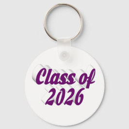 Klass 2026 lila text examen nyckelring