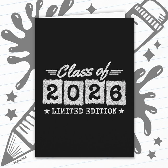 Klass 2026 Limited Edition Examen Citat Kort (Skapare uppladdad)