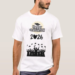 Klass 2026 Lycka till på studenten - Minimalistisk T Shirt