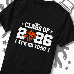 Klass 2026 Orange Glädje Examen Det Är Dags T Shirt
