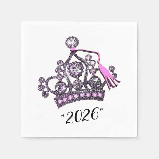 “Klass 2026” Prinsess Tiara Pappersservett (Framsidan)