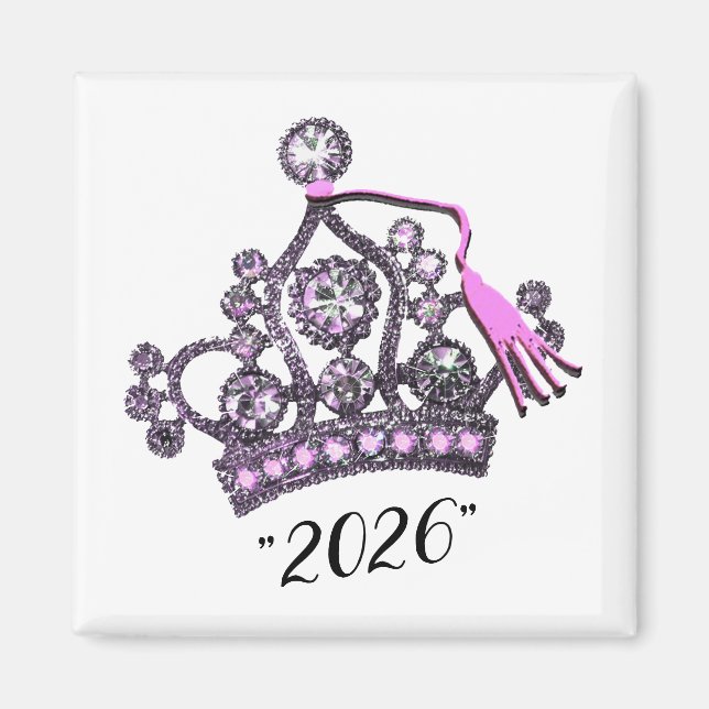  ”Klass 2026” Prinsessans Tiara Magnet (Framsidan)