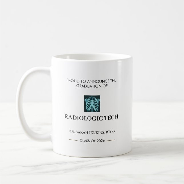 Klass 2026 Radiologisk Tekniker RT(R) Examen  Kaffemugg (Vänster)