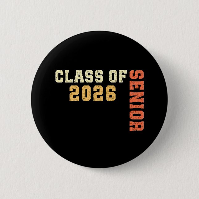 Klass 2026 Senior 2026 Examen 2025 Student Knapp (Framsida)