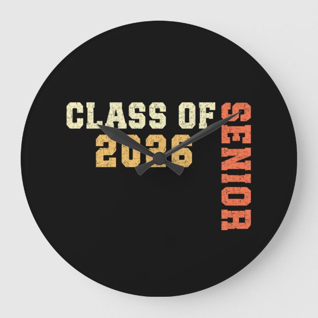 Klass 2026 Senior 2026 Examen 2025 Student Stor Klocka (Framsida)