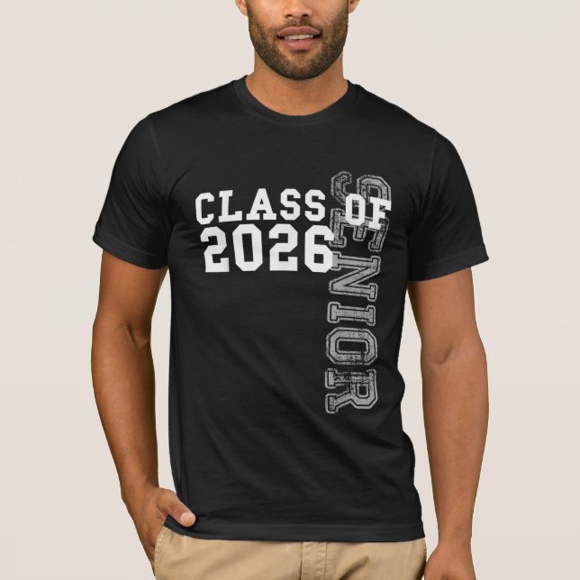 Klass 2026 Senior 2026 Examen 2026 Student  T Shirt (Framsida)
