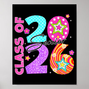 Klass 2026 senior 2026 examen för student poster