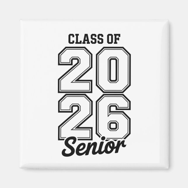 Klass 2026 Senior 26 Examen Utbildad Magnet (Framsidan)
