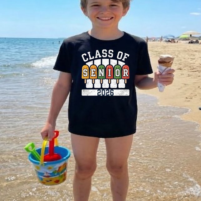 Klass 2026 Senior Examen Sommar Popsicle  T Shirt (Skapare uppladdad)