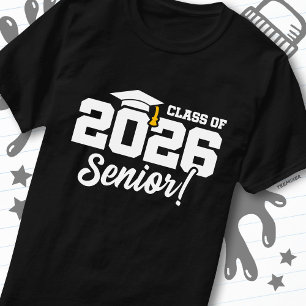 Klass 2026 Senior Varsity Examen Roligt Citat T Shirt