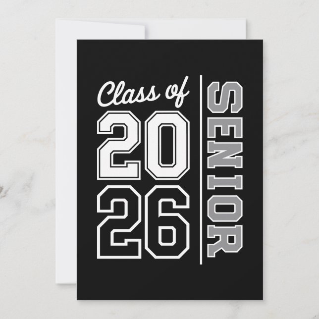 Klass 2026 Seniorutexamen 26 Utexaminerad Meddelande (Framsida)