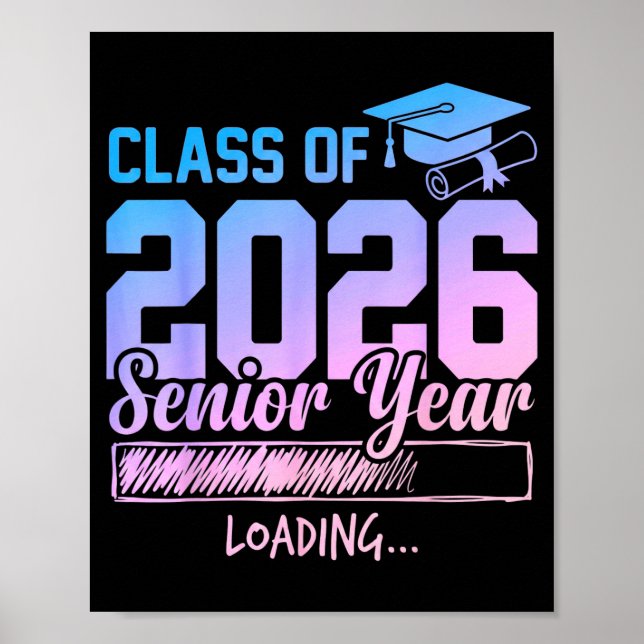 Klass 2026 sista år laddar rolig senior 202 poster (Framsidan)
