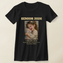 Klass 2026 Skräddarsydd Foto Examens T-Shirt Prese