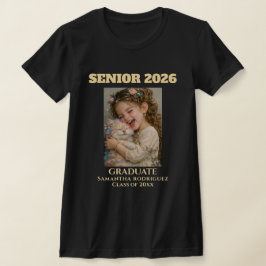 Klass 2026 Skräddarsydd Foto Examens T-Shirt Prese