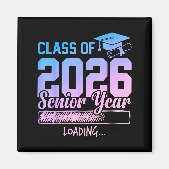 Klass 2026 slutår lastar rolig senior 202 magnet (Framsidan)