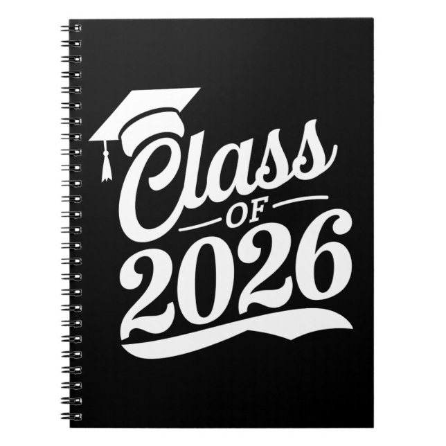Klass 2026 Stolt Examens Student Examen Anteckningsbok (Framsidan)