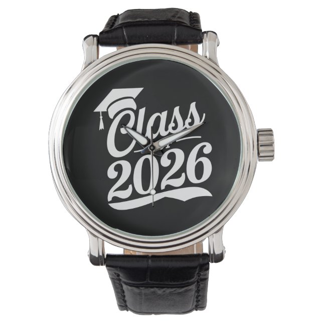 Klass 2026 Stolt Examens Student Examen Armbandsur (Framsida)