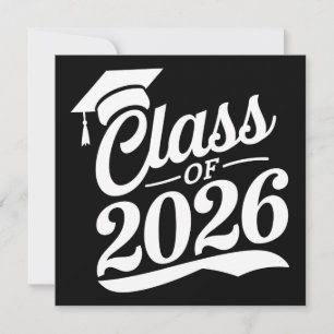 Klass 2026 Stolt Examens Student Examen Inbjudningar