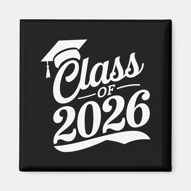 Klass 2026 Stolt Examens Student Examen Magnet (Framsidan)