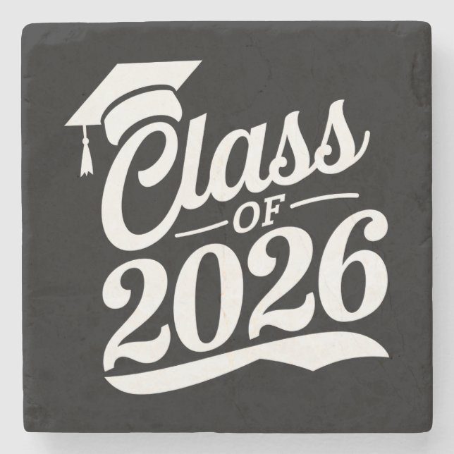 Klass 2026 Stolt Examens Student Examen Stenunderlägg (Framsidan)