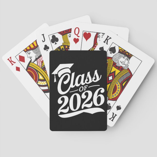 Klass 2026 Stolt Examens Studenter Examen Casinokort (Baksidan)