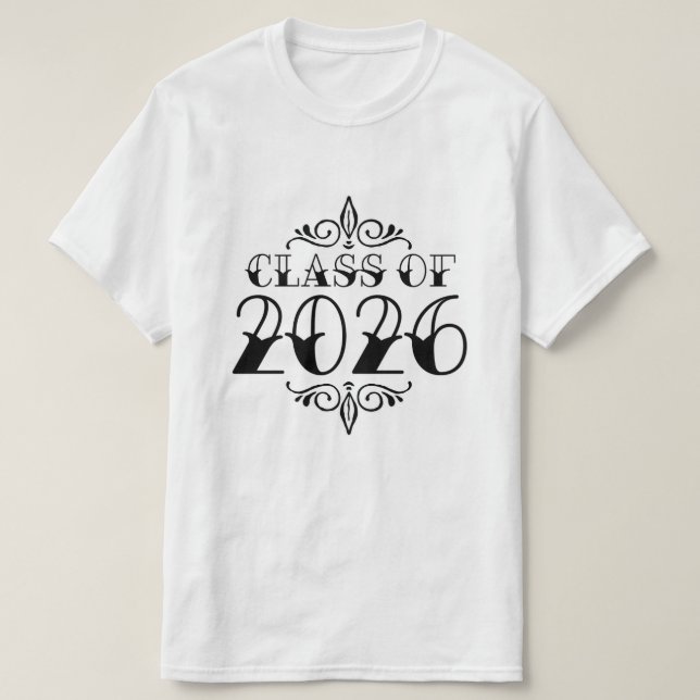 Klass 2026 Studenten T Shirt (Design framsida)
