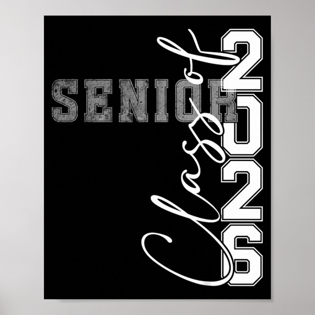 Klass 2026 studentexamen från gymnasiet poster (Framsidan)