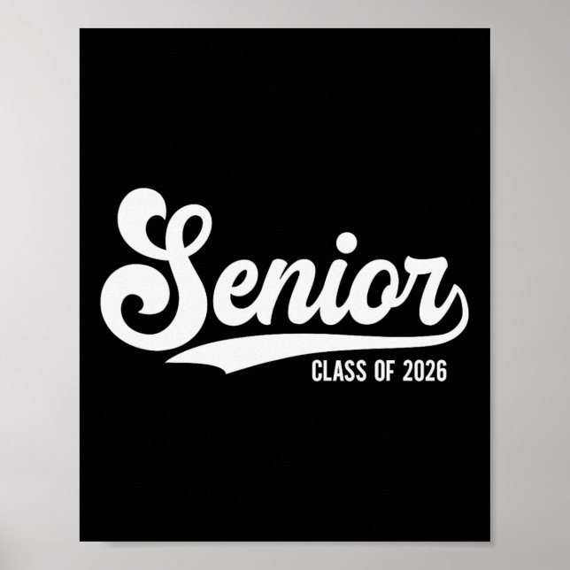 Klass 2026 Studentexamen från gymnasiet Poster (Framsidan)