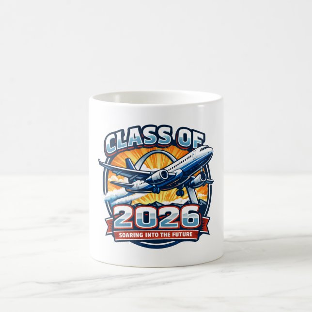 Klass 2026 - Svävar in i Framtiden Kaffemugg (Center)