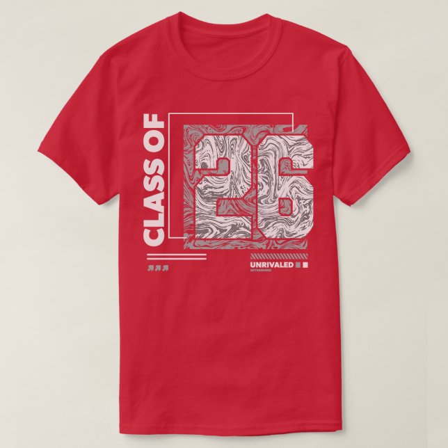 Klass 2026 Urban Streetwear Studenten T Shirt (Design framsida)