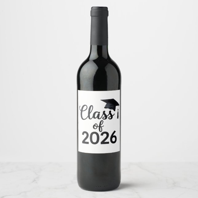 Klass 2026 vinflaska etikett (Framsida)