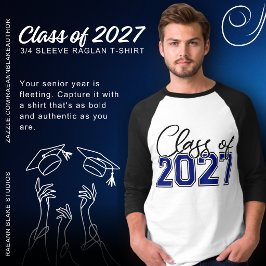 Klass 2027 3/4 Ärmad Raglan T-Shirt