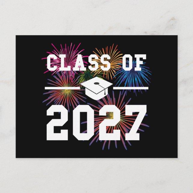 Klass 2027 Avslutningsår Vykort (Framsida)