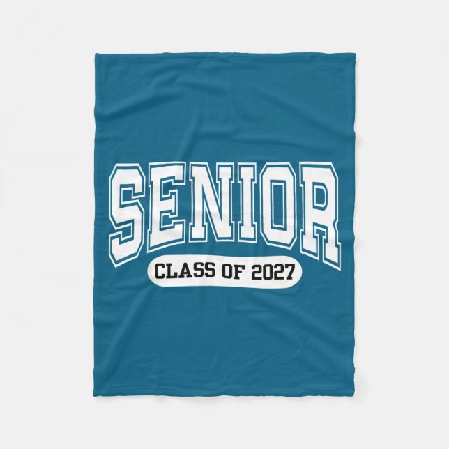 Klass 2027 Examen Senior Bak Fleecefilt (Framsidan)