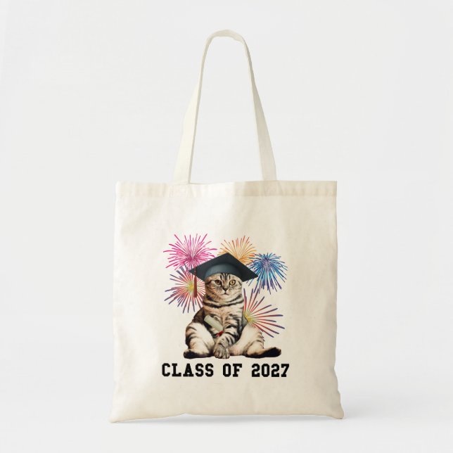 Klass 2027 kattälskare tygkasse (Framsidan)