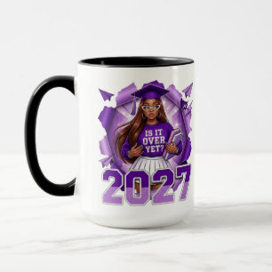Klass 2027 lila examen mugg