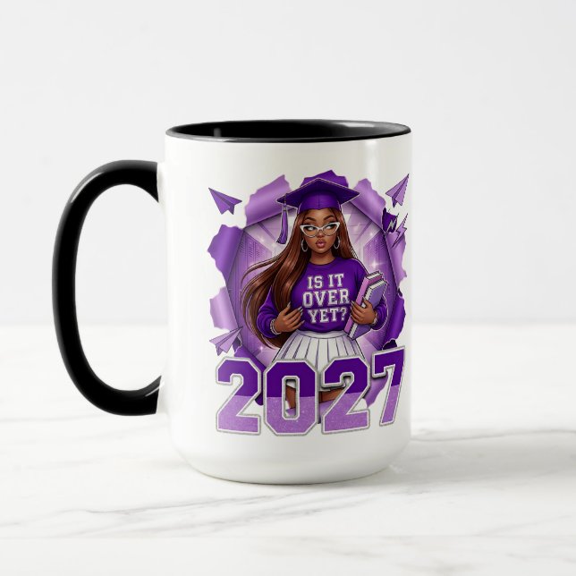 Klass 2027 lila examen  mugg (Vänster)