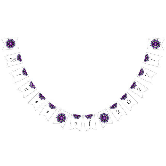 Klass 2027! Mandala i lila Vimplar (Alla)